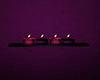 wall candle purple 3