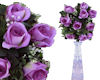 !Mwok purple roses vase