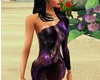 robe courte violette