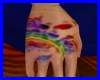 (R)Rainbow Skull Hand