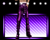 /P/ Purple Leather Pants