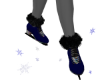 Dark Blue Ice Skates