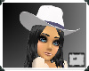 MB- White cowgirl hat