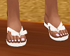 FG~ White Bow Sandals