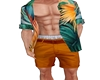 tropical shorts set