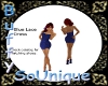 BSU Blue Lace Dress