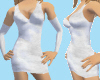 White Velvet Mini Dress