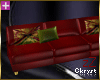 cK Leather Sofa Red