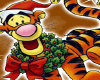 Tiger Christmas sticker
