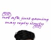 not afk just gaming xbox