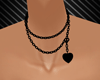 Black Heart Necklace