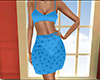 Mid Blue Pajamas Short F