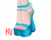 梅 blue heels