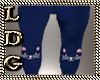 Kids Blue Kitty Pants