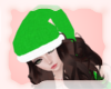 A: Xmas green elf hat