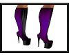(G} Purple & Black Boots