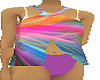 swimsuit rainbow & purpl