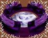 circle purple couch