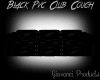 Black Pvc Club Couch