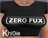 K Zero Fux black tshirt