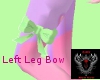 Mint Left Leg Bow Garter