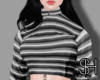 SH - B&W Striped Sweater