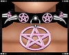Pentagram Choker Pink
