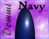 [D] Nails Navy Blue Med