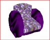 Purple Floral Chair