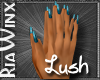 Lush Hands TEAL Nails