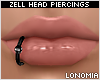 Zell Black Lip Ring