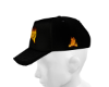 blk n orange hat