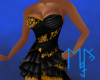 )L( Black and Gold dress