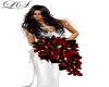 V Red Wedding Bouquet