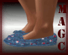 Denim stars loafers