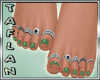 T* Green Nails * Rings