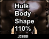 Hulk Body Shape 110%
