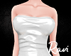 R. Leather White Dress