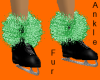 Green ankle fur 2