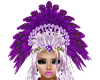 Purple Peacock Headdress