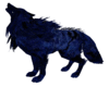 Blue Howling Wolf