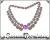 Coins Necklace Amethyst