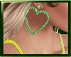 Gold Emerald Heart