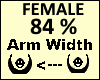 Arm Scaler 84% Female