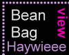 Purple Paw Bean Bag