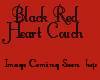 Black Red Heart Couch