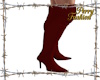 red thigh boots