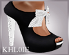K 50's  white black heel