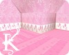 Pink girly girl room.