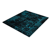 Black And Teal Rug